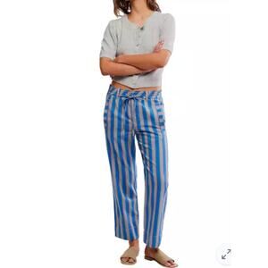 Free People Marielle Pull-On Pants Size M NWOT High Rise Boho Casual